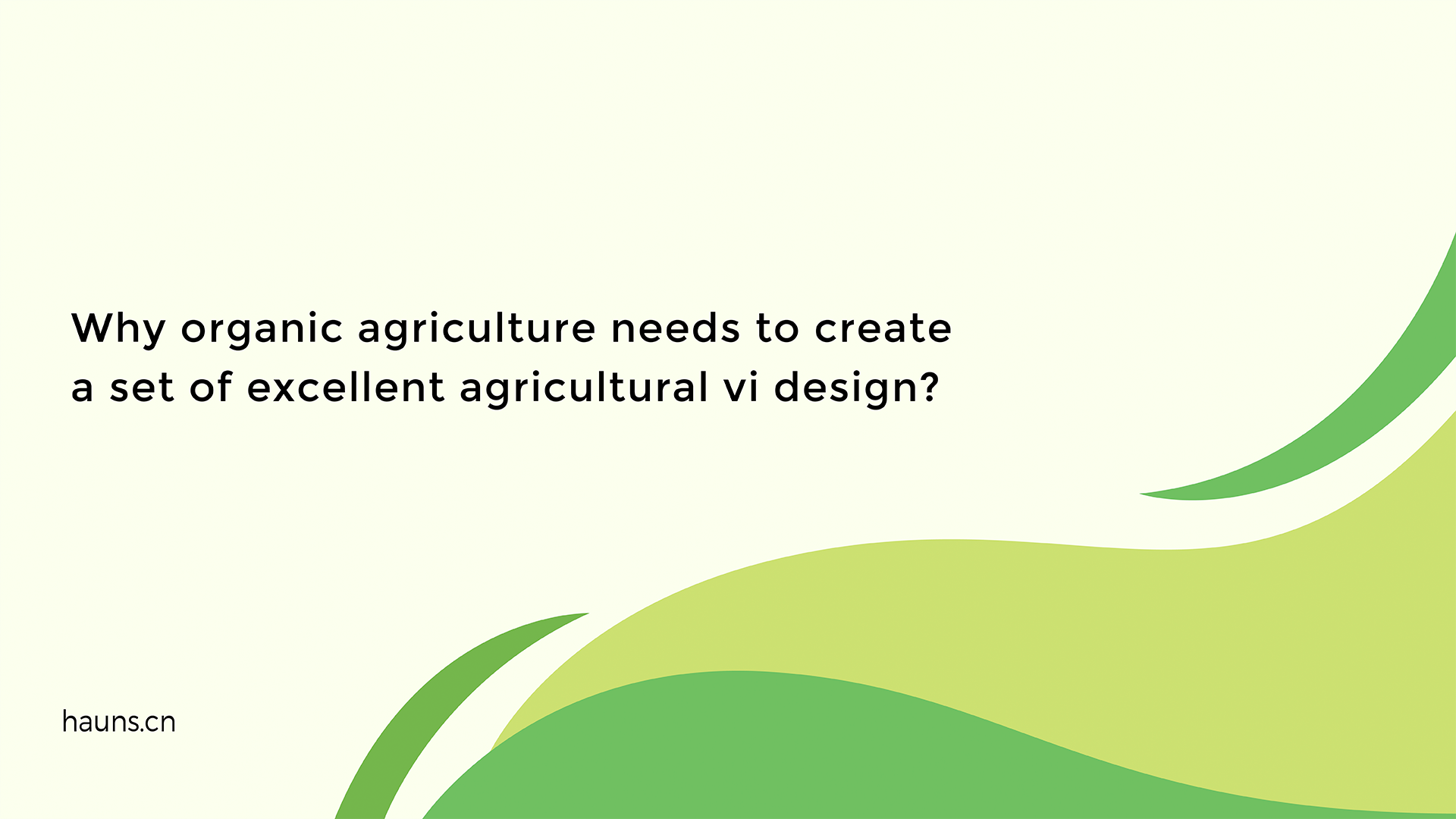 Why do agricultural brands need a set of professional visual brand identity of agricultural products?